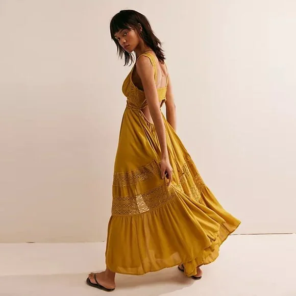 Free People Hadlee Maxi Dress NWT - Picture 2 of 10